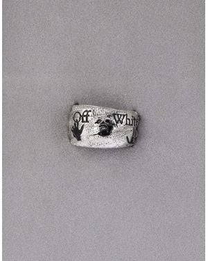 Off-White c/o Virgil Abloh Swimming Logo Ring - Grey