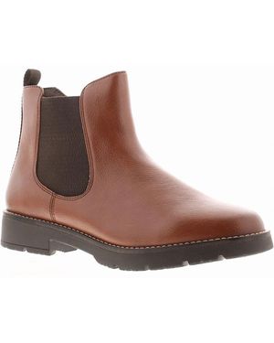 Jana Chelsea Boots Elasticated Tan Uk Size - Brown
