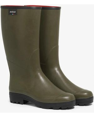 Aigle Chambord Neomes Boot Kaki - Green
