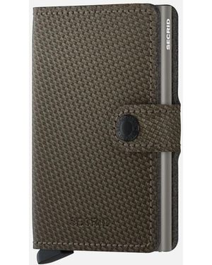 Secrid Mini Wallet Carbon Khaki - Green