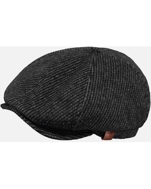 Barts Jamaica Adjustable Warm Wool Flat Cap - Black