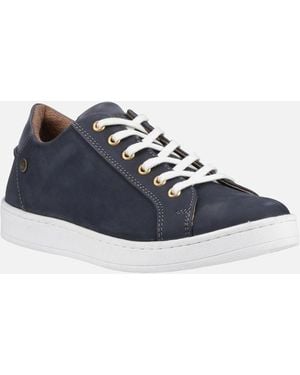 Cotswold Radcot Leather Trainers - Blue