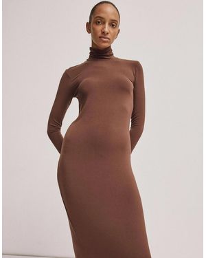 NINETY PERCENT Cruz Dress - Brown
