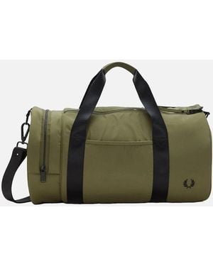 Fred Perry Ripstop Uniform Barrel Bag - Green