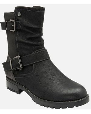 Lotus Jamila Biker Boots - Black