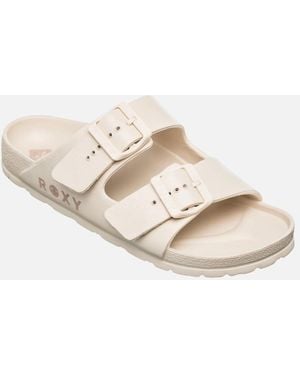 Roxy Kattie Slides - White