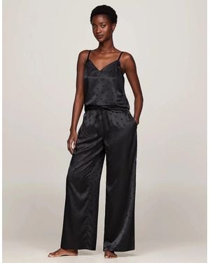 Tommy Hilfiger Ess Holiday Cami & Long Trousers - Blue