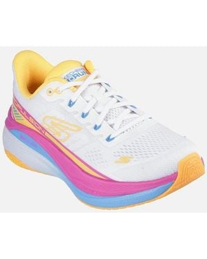 Skechers Performance Max Cushioning Propulsion Textile Trainers - Pink