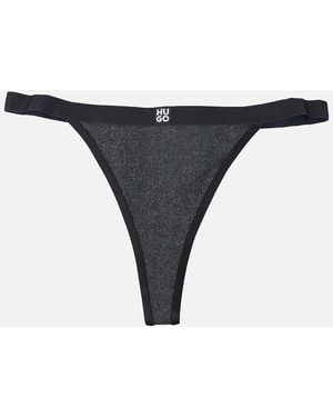 BOSS Lurex Thong - Black