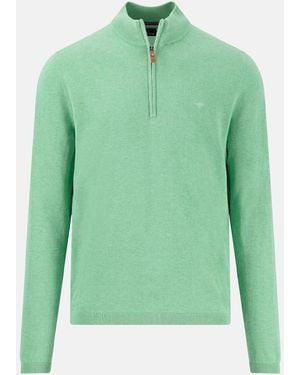Fynch-Hatton Fynch-Hatton Air Cotton Troyer Zip Turf - Green