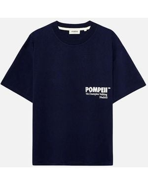 Pompeii3 Boxy Graphic T-Shirt - Blue