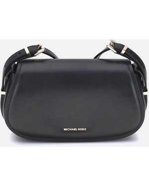 Michael Kors Lydia Calf Leather Shoulder Bag - Black