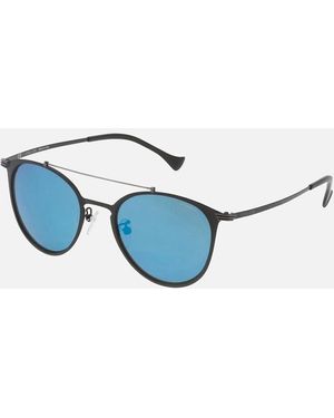 Police Metal Bracelet Watch With Dial Sunglasses - Blue