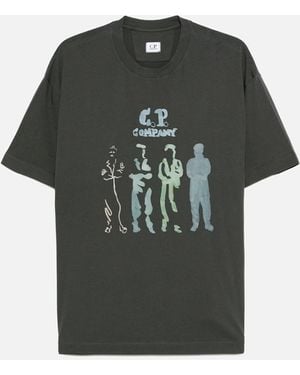 C.P. Company 30/1 Sailor Print T Shirt - Green