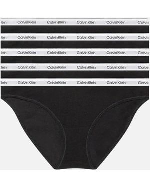 Calvin Klein 5-Pack Modern Logo Bikini Briefs - Black
