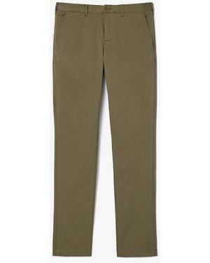 Lacoste Slim Fit Stretch Cotton Chinos - Green