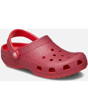 Crocs™ Classic Glitter Clog - Red