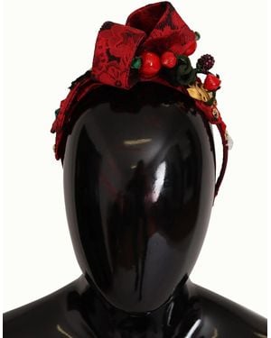 Dolce & Gabbana Berries Hairband Hair Accessories - Black