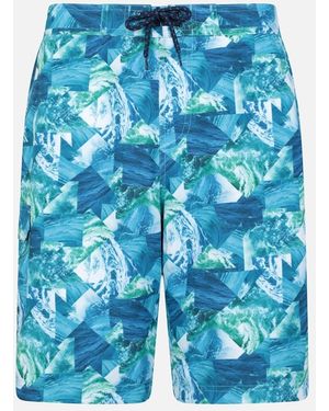 Mountain Warehouse Ocean Patterned Boardshorts - Blue