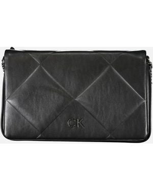 Calvin Klein Adjustable Shoulder Bag With 2 Compartments And Internal Pocket - Black