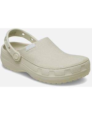 Crocs™ Classic Crafted Cotton Stucco Clogs - White