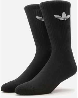 adidas Trefoil Cushion Crew Socks - Black