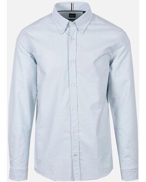 BOSS Boss H Roan Casual Oxford Shirt Open - Blue
