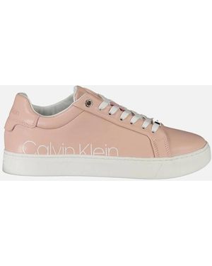 Calvin Klein Eco-Friendly Chic Trainers With Luxe Branding - Pink