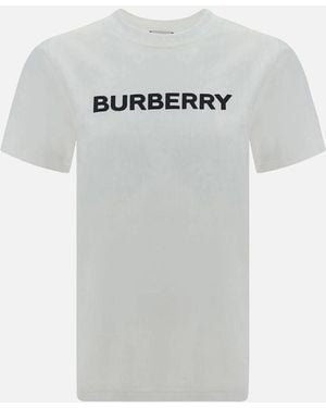 Burberry Monogram Print Cotton T-Shirt - Grey