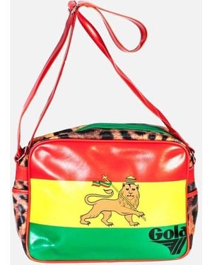 Gola Printed Shoulder Bag With Multiple Pockets - Green