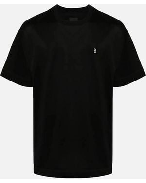 Givenchy 4G Mercerized Cotton T-Shirt - Black