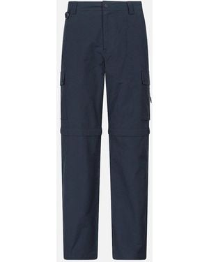 Mountain Warehouse Rydal Zip-Off Hiking Trousers - Blue