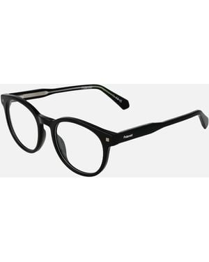 Polaroid Eco Acetate Full-Rim Round Glasses - Black