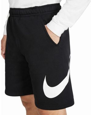 Nike Shorts Swoosh Club Graphics Relaxed Fit - Black