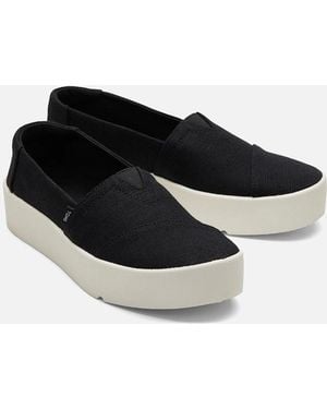 TOMS Verona Textile Trainers - Black