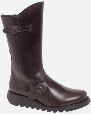 Fly London Mes 2 Leather Calf Boots - Brown