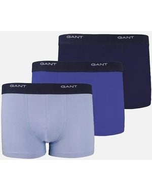 GANT 3-Pack Core Boxer Trunks, University - Blue