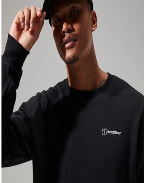 Berghaus Logo Crew Fleece Sweatshirt - Black