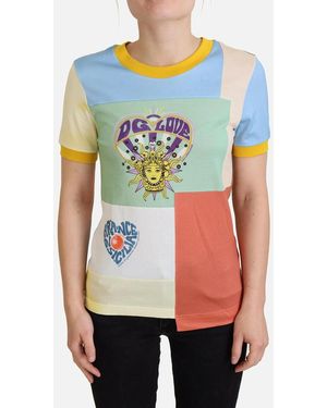 Dolce & Gabbana Dg Love Colourblock Tee Tsh8068 - Multicolour