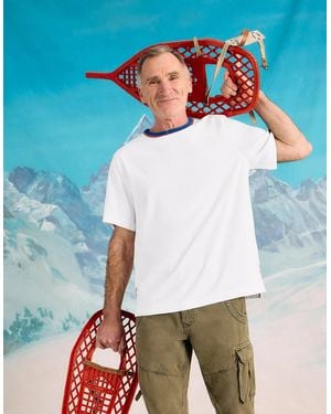 White Stuff Rewind Ringer Tee Brilliant - White