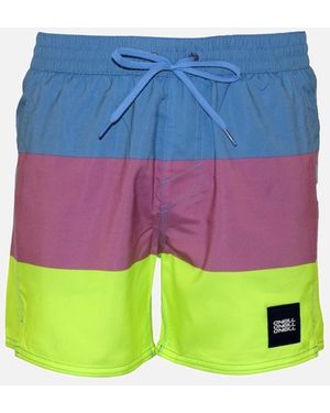 O'neill Sportswear Vert Horizon Block Stripes Swim Shorts - Blue