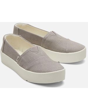 TOMS Verona Textile Light Trainers - White