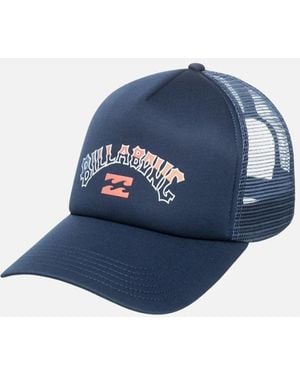 Billabong Podium Curved Visor Snapback Trucker Cap - Blue