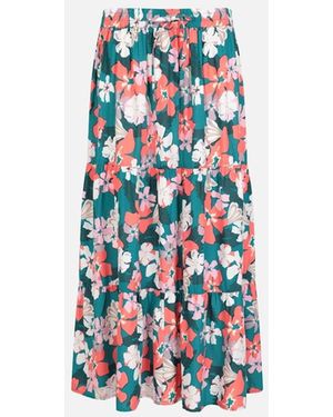 Mountain Warehouse Ladies Palermo Tiered Midi Skirt - White