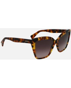 Lanvin Acetate Sunglasses With Category 3 Lenses - Brown