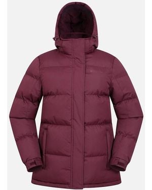 Mountain Warehouse Ladies Waterproof Padded Jacket - Purple