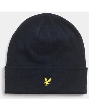 Lyle & Scott Lyle & Scott Cotton Merino Beanie - Blue