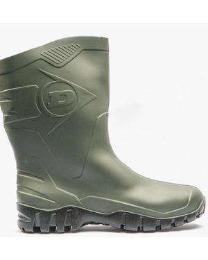 Dunlop Dee Half Length Wellington Boots - Green
