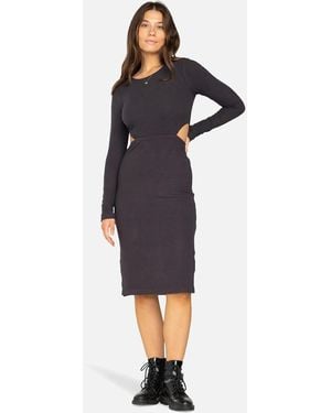 Billabong Sunny Day Bodycon Midi Dress - Blue