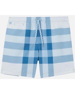 Burberry Martin Check Swim Shorts Light - Blue